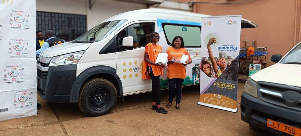 The mobile clinic with peer educators set for deployment in Bafoussam. Credit: AFRIYAN Cameroon, August 2024