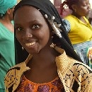 A young woman at a fistula-repair campaign in Batouri, Cameroon. 