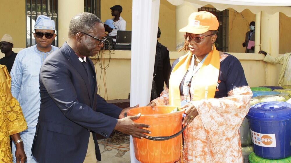 The devastating floods that recently ravaged Cameroon's Far North region left a trail of destruction, displacing communities and shattering lives. In the wake of this crisis, UNFPA, the United Nations sexual and reproductive health agency, stepped up to provide critical assistance to those most affected, particularly women and girls. Photo: UNFPA Cameroon/Novembre 2024