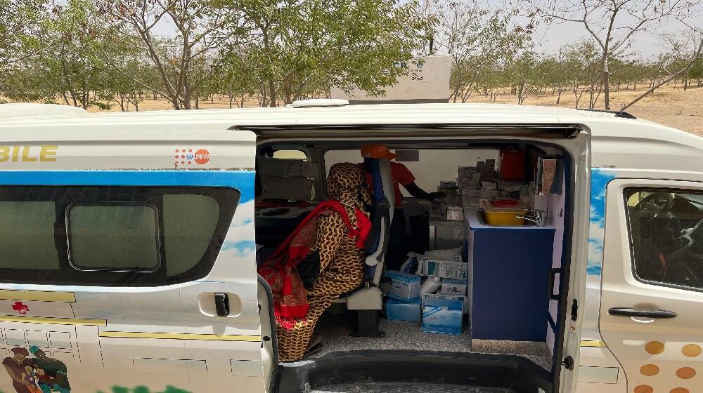 The mobile clinic in Fotokol