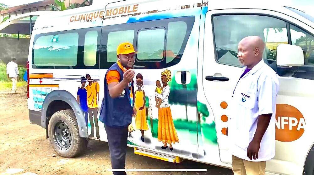 UNFPA Mobile Clinic and its personnel on the field