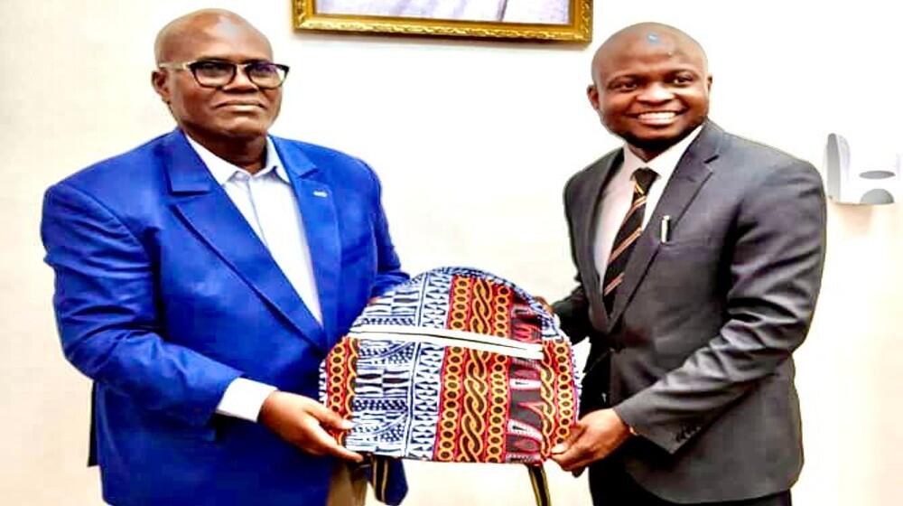 Meeting between Dr. Justin Koffi and Achaleke Chrsitian Leke