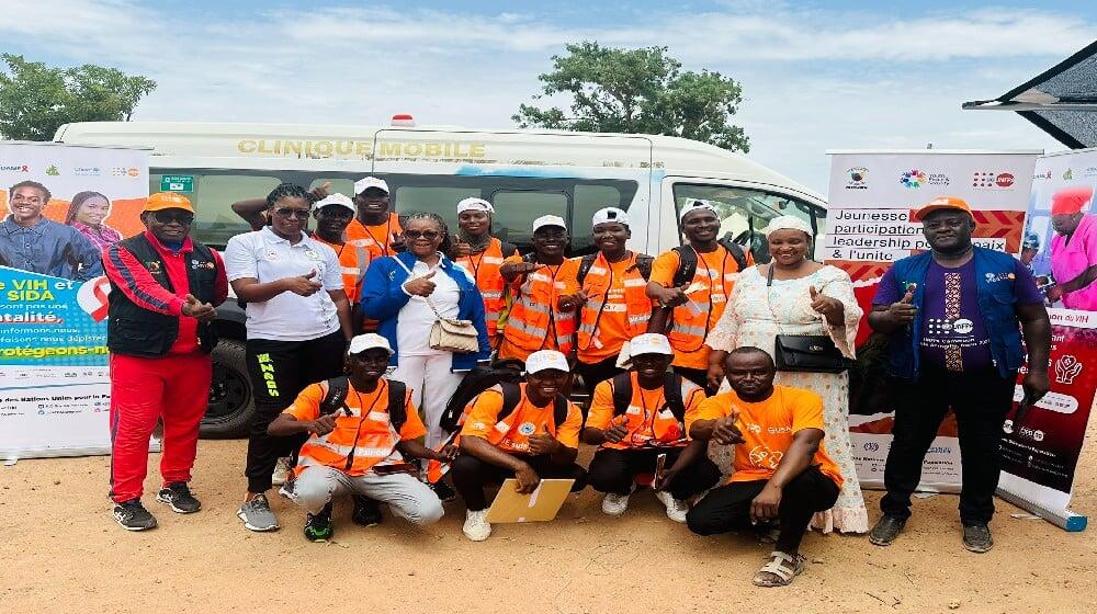 UNFPA peer educators deployed at the University Games premises in Garoua