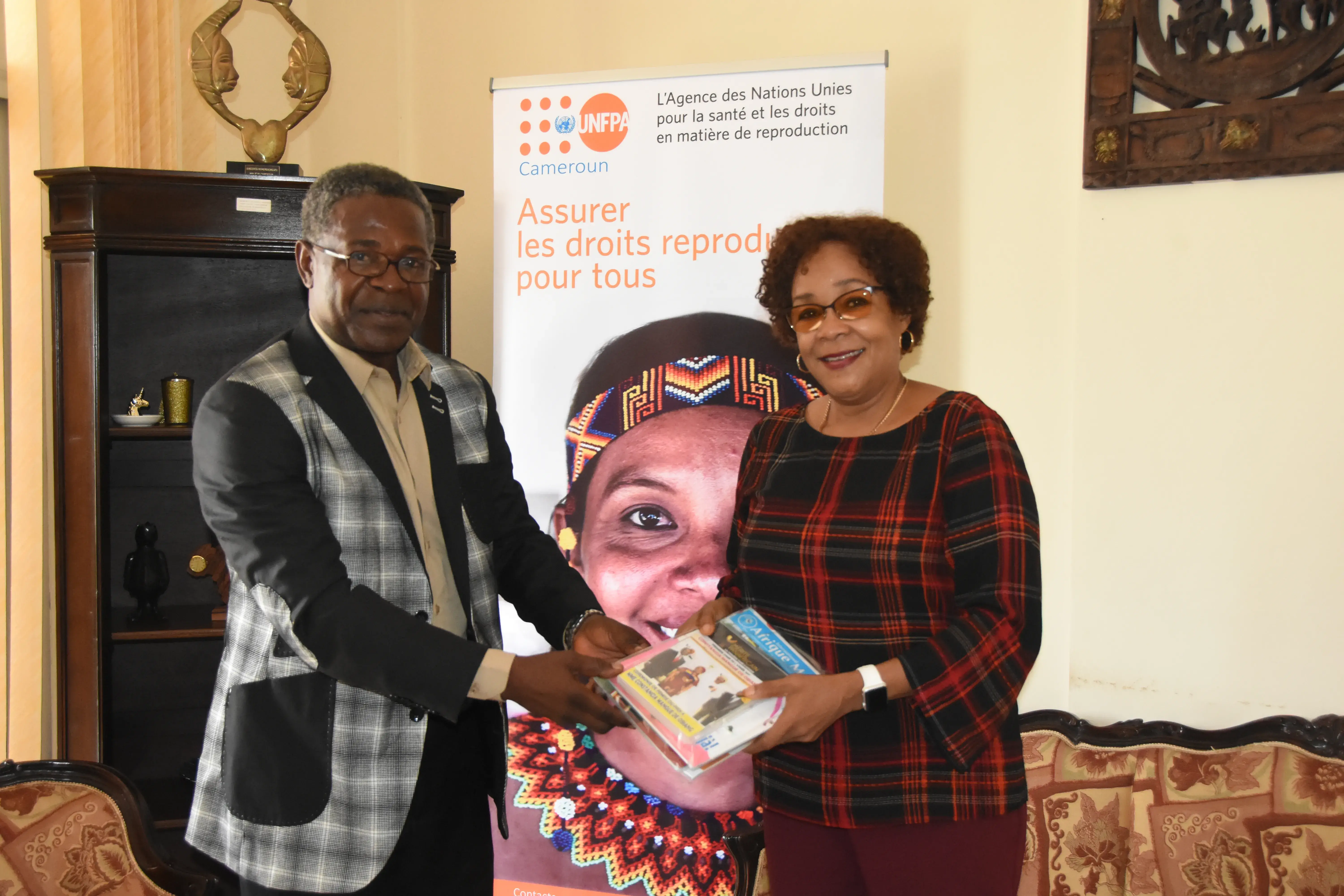 THE LEADING PAN-AFRICAN TELEVISION CHANNEL, AFRIQUE MEDIA, VISITS UNFPA.