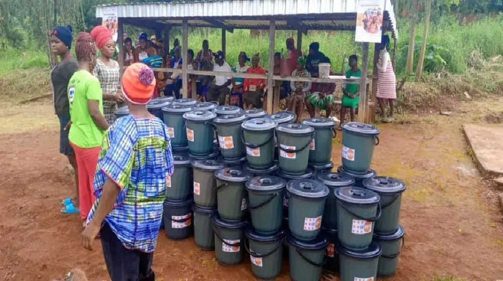 Women and girls in the North West region receive dignity kits