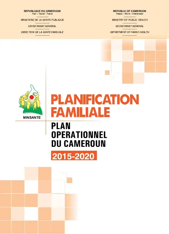 Plan operationnel de planification familiale du Cameroun