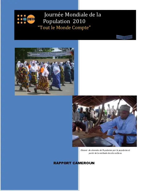 JMP 2010 Rapport Cameroun